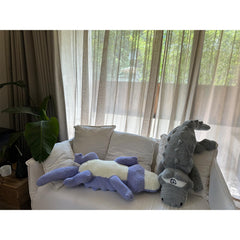 Hofun4U Alligator plush pillow 38 inch cream, cozy nursery or lounge accent