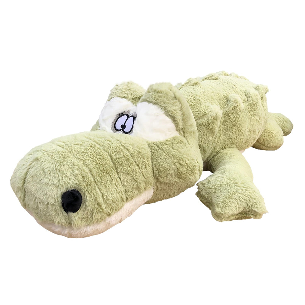 Hofun4U alligator plush pillow in green, a cozy 46-inch cuddle companion.