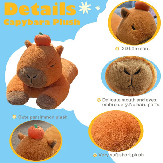 Hofun4U Capybara Plush Pillow in 35-inch size ideal for kids.