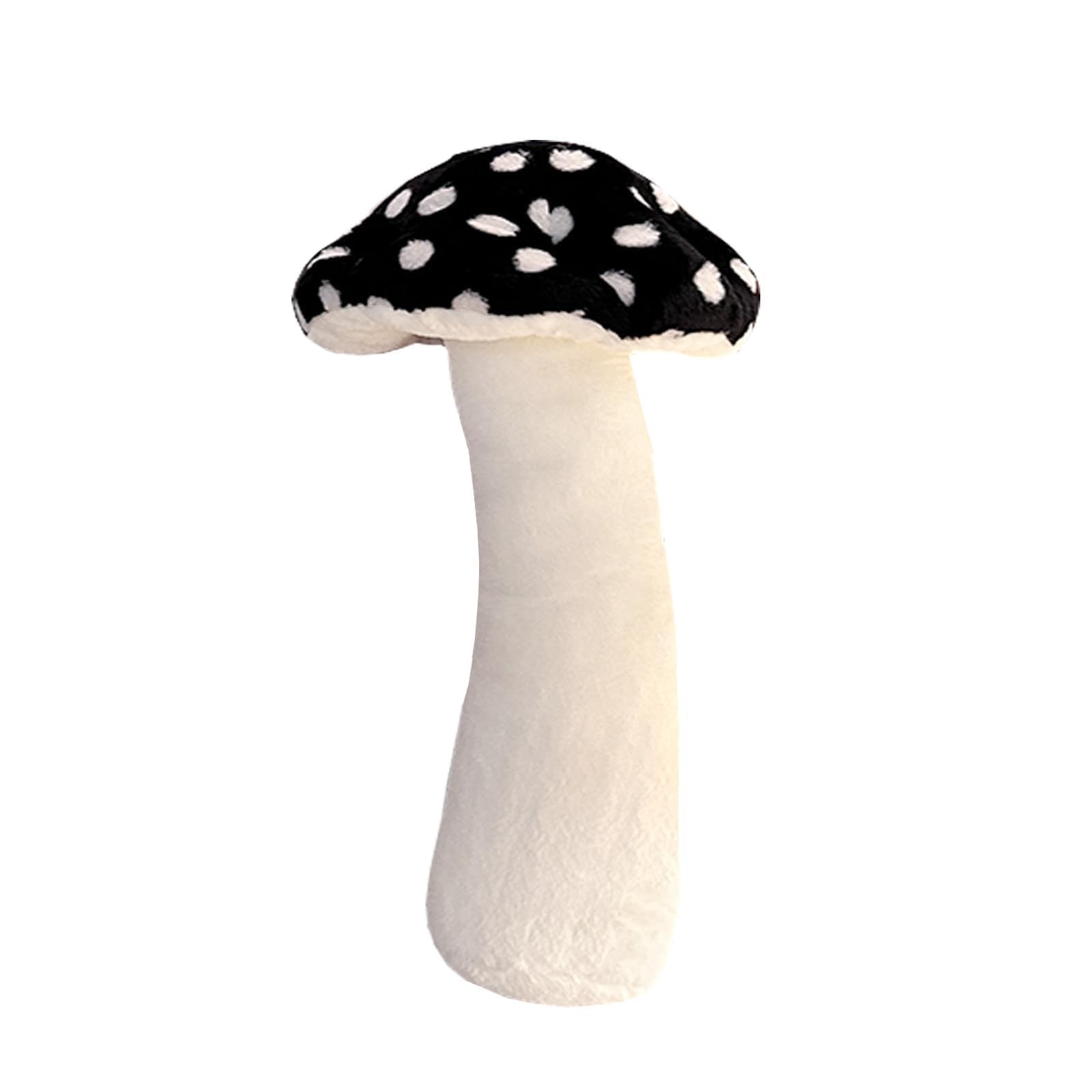 Hofun4U black mushroom plush pillow on sofa for cozy seating