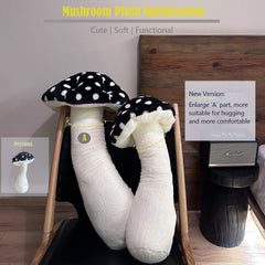 Hofun4U pink mushroom plush close-up showing soft texture