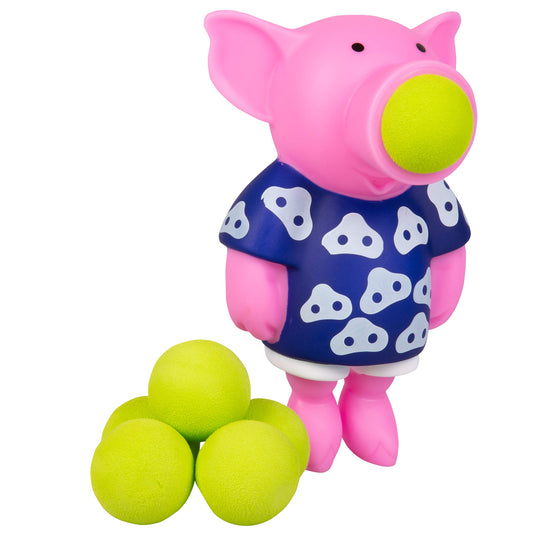Hog Wild Pig Ball Popper toy with foam ball for safe indoor or outdoor play.