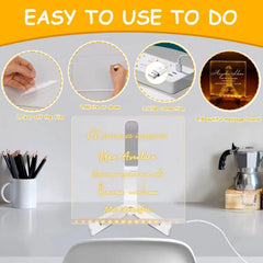 Hogitpe LED Note Board with Colors on adjustable tripod in office setup