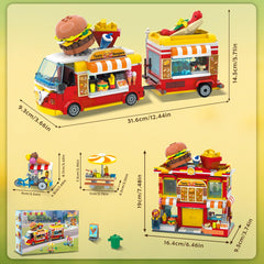 HOGOKIDS 2‑in‑1 restaurant build shown as vibrant room decor and playset.