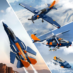 HOGOKIDS 3-in-1 propeller plane with rotating propeller for dynamic play