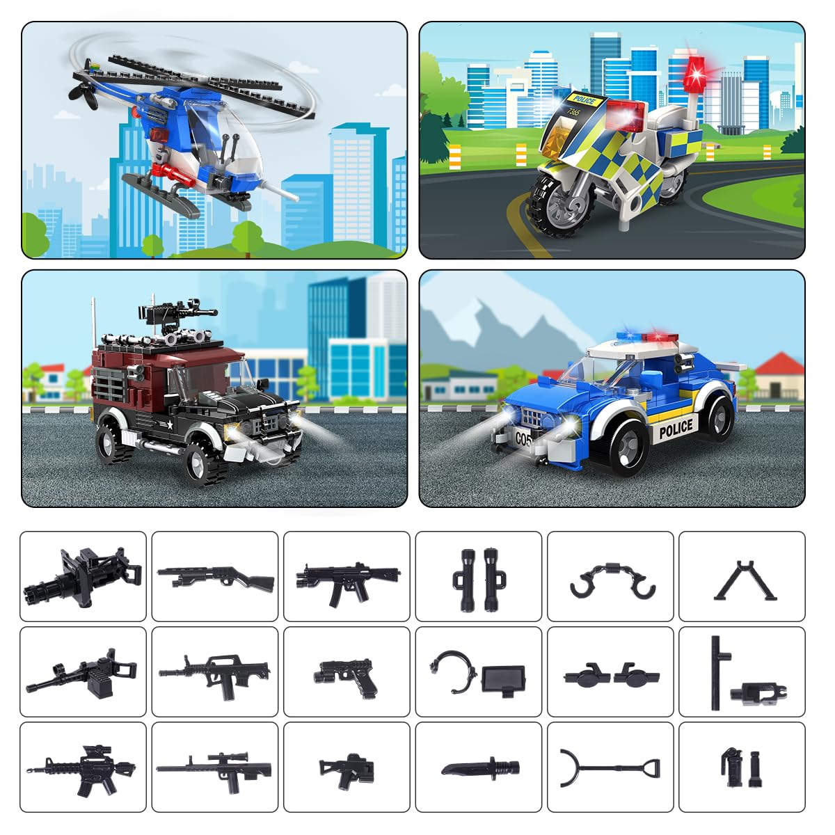 HOGOKIDS police motorcycle adds fast pursuit options for kids.