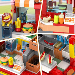 HOGOKIDS burger, fries and drink models add realism to play scenes.
