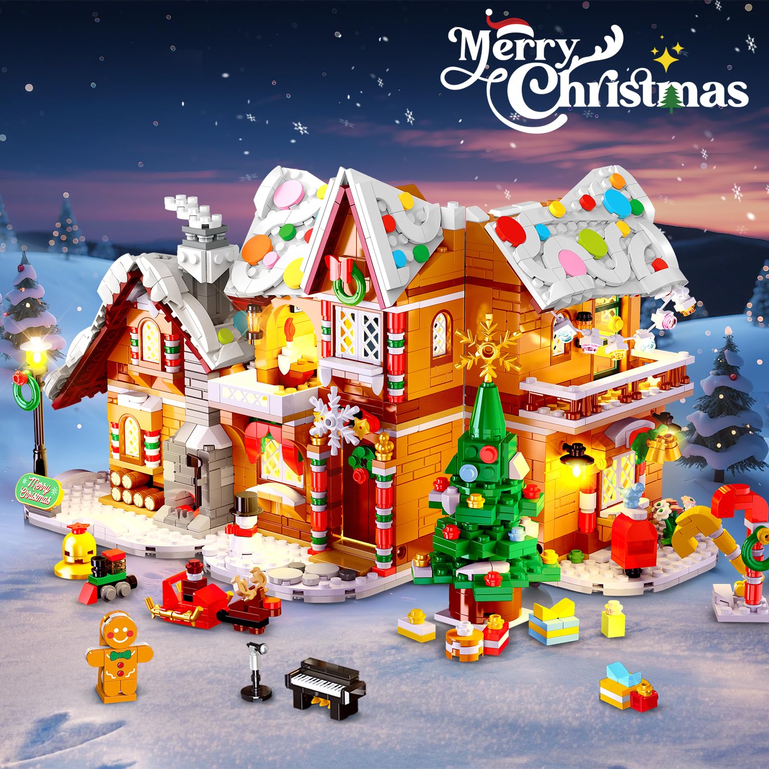 HOGOKIDS candy-decorated roof adds festive texture