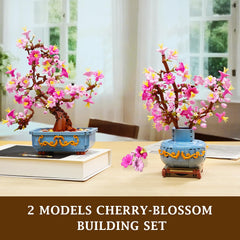 HOGOKIDS Cherry-Blossom Bonsai vibrant colors brighten any room