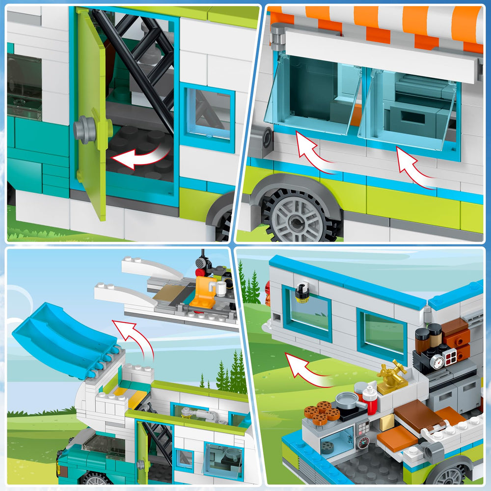 HOGOKIDS city camper van dining table creates family meal moments.