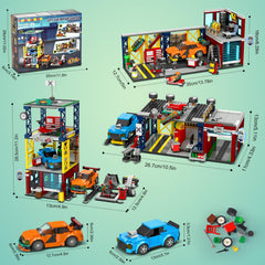 HOGOKIDS City Car Garage custom cars spur personalized race fantasies.