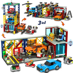 HOGOKIDS City Car Garage main build invites imaginative city play and mechanic role-play.