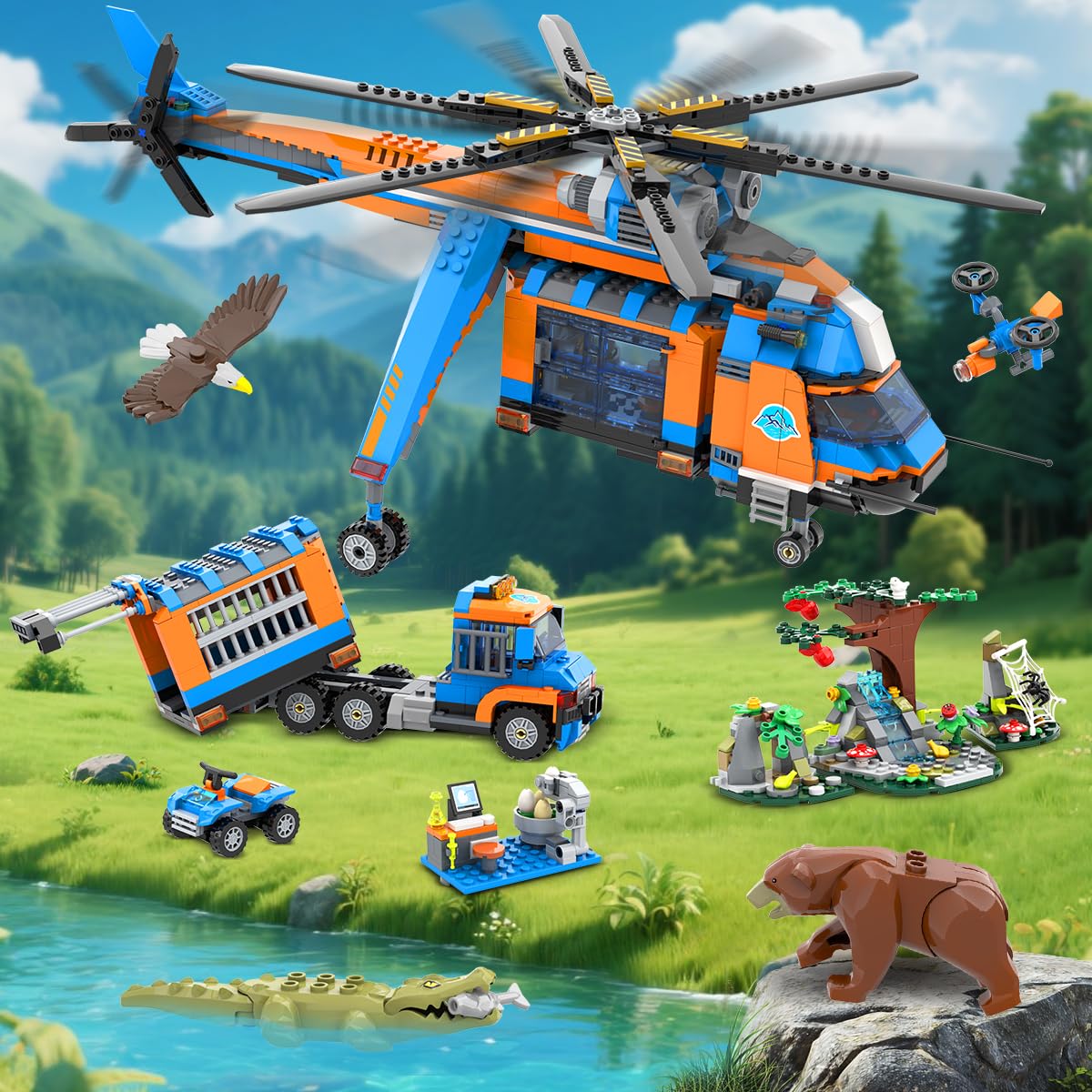 HOGOKIDS City Jungle Adventurer jungle cave with rotating parts