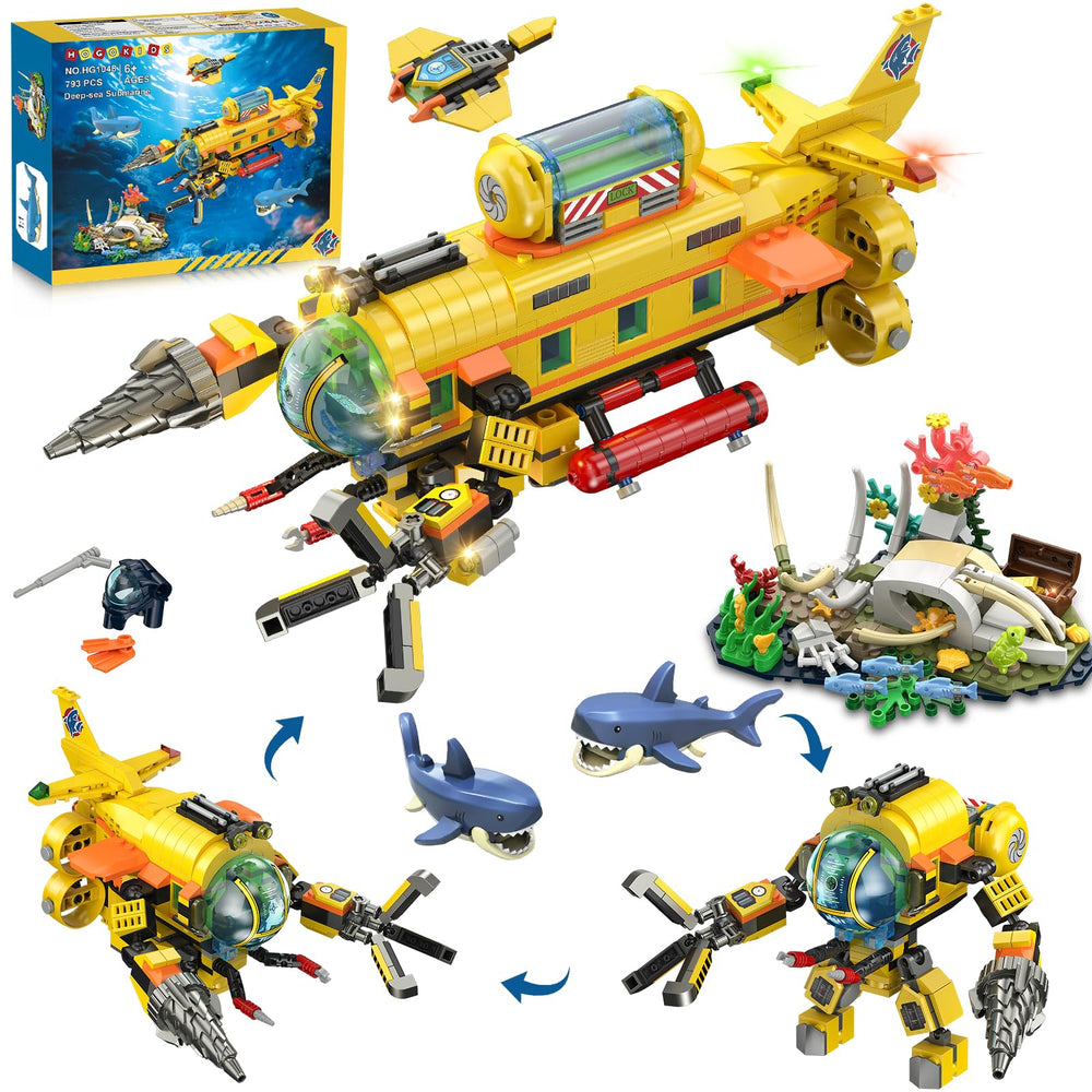 HOGOKIDS city submarine model for imaginative play and storytelling.