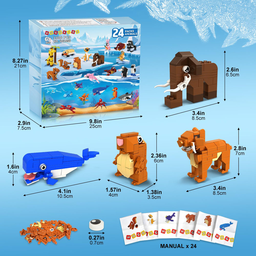 HOGOKIDS crab figure-building block brings seaside play to kids' projects.