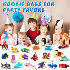 HOGOKIDS dolphin blocks for valentines gifts, encourages collaborative building and storytelling