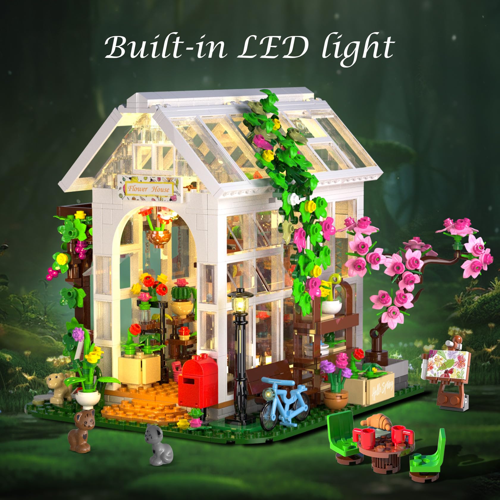 HOGOKIDS Flower House easel and decorations spark creativity