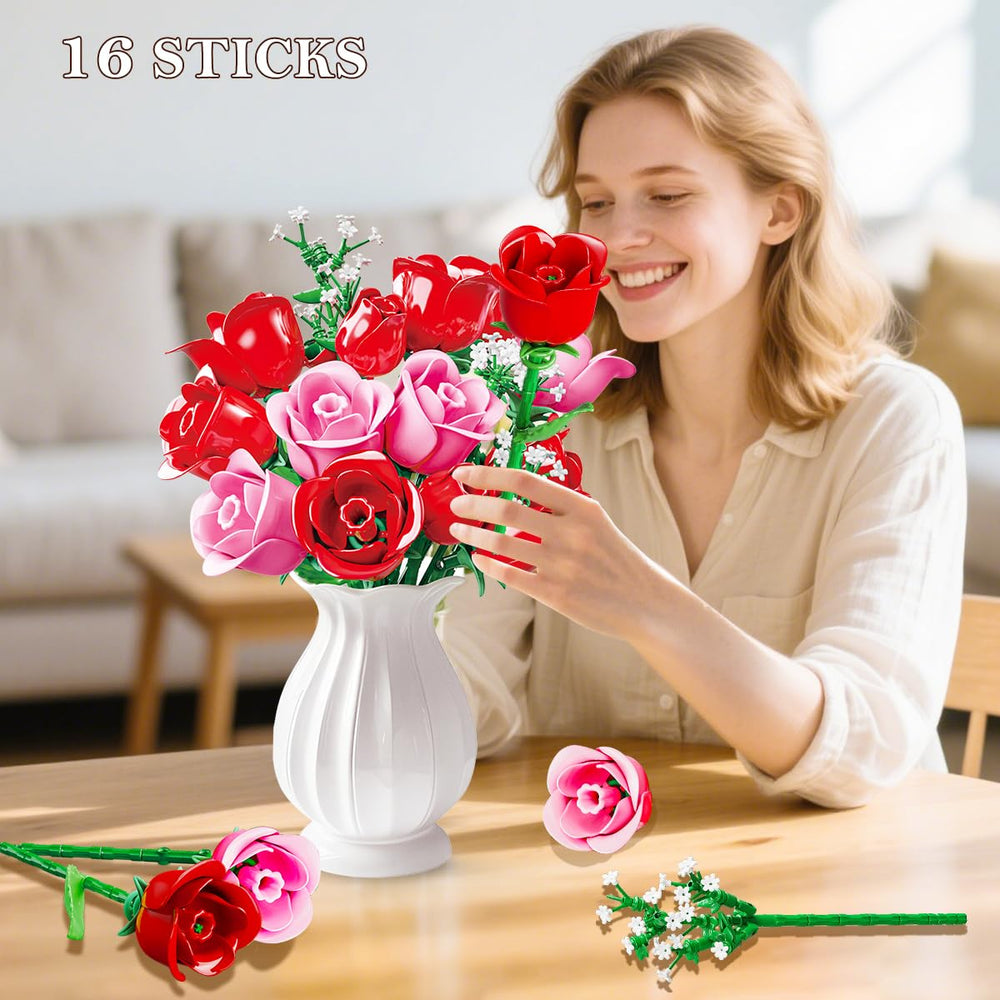 HOGOKIDS LED light strips illuminate artificial blooms softly.
