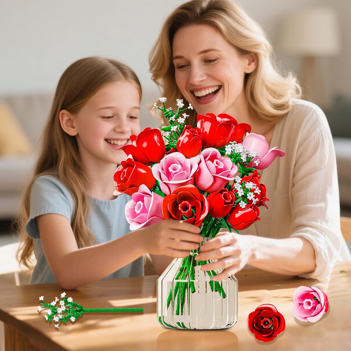 HOGOKIDS vase not included, ideal for shelf displays.