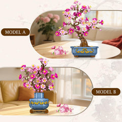 HOGOKIDS Cherry-Blossom Bonsai style one creates a fresh home office focal point