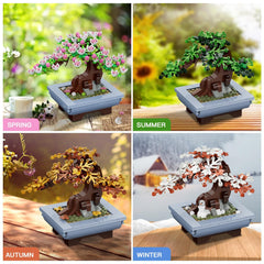 HOGOKIDS four-season leaves kit—pink blossoms and green foliage for versatile framing