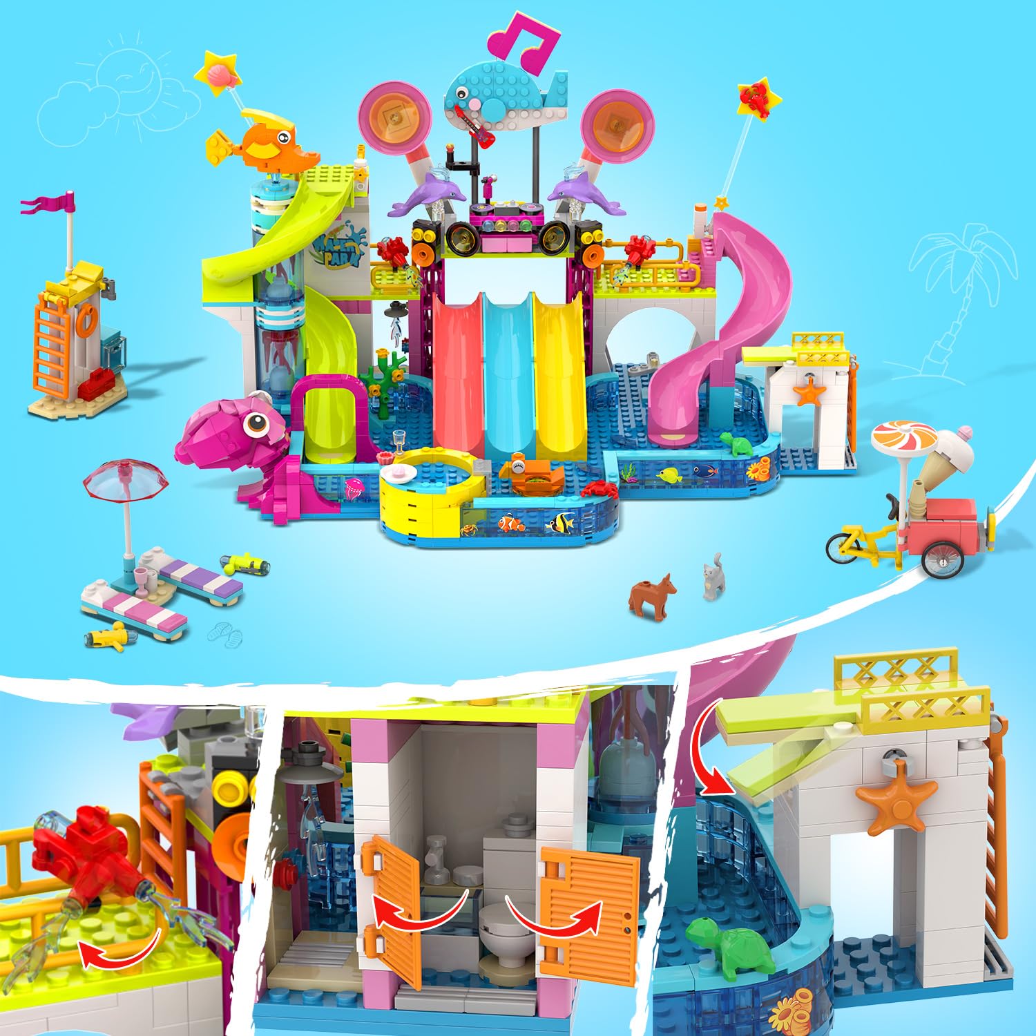 HOGOKIDS DJ booth sparks playful music moments during pretend pool parties