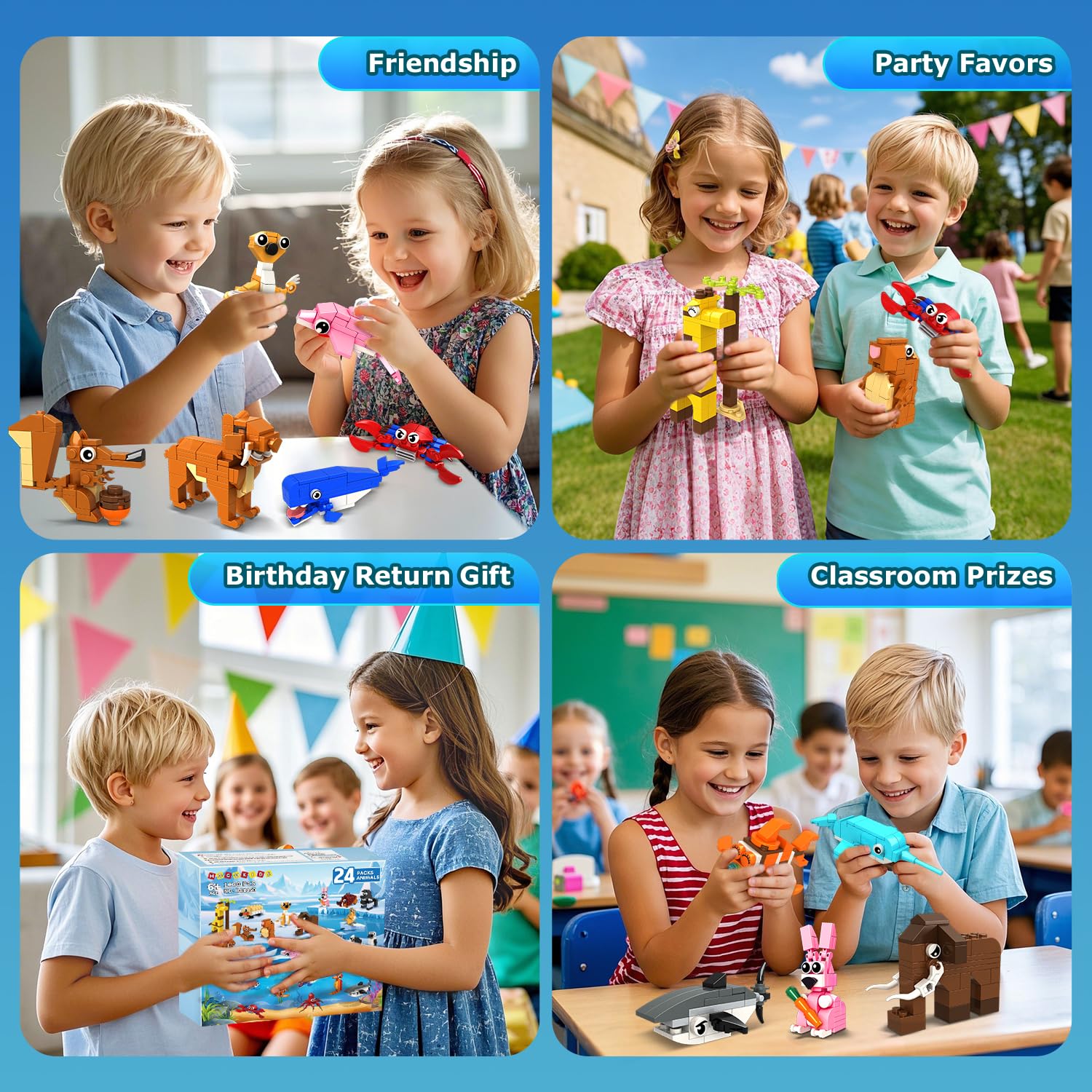 HOGOKIDS koala figure building block adds cute learning moments during playtime.