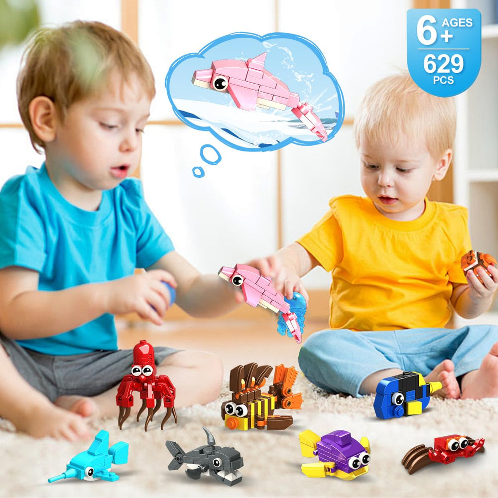 HOGOKIDS lanternfish blocks for party favors, adds bright color variety to playset