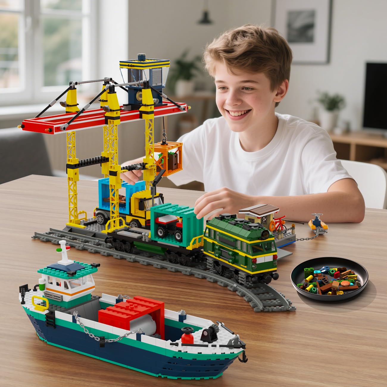 HOGOKIDS Large dock assembly creates a spacious harbor setup