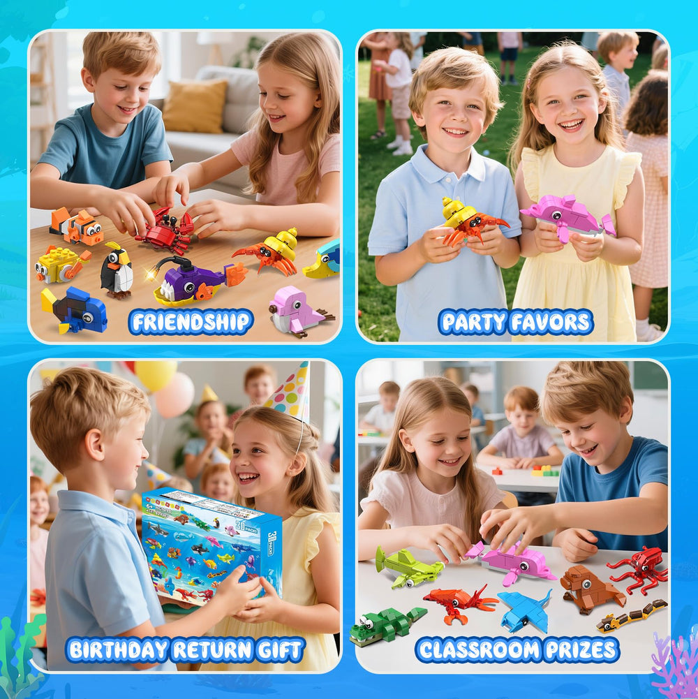 HOGOKIDS marine animal crab-building-block: helps fine motor skills during play.