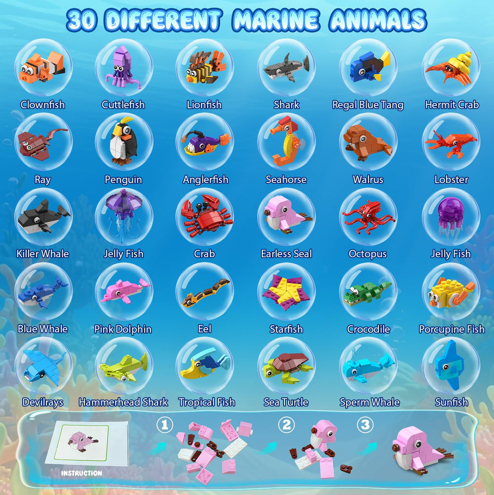 HOGOKIDS marine animal penguin-building-block: ideal party favors for classroom prizes.