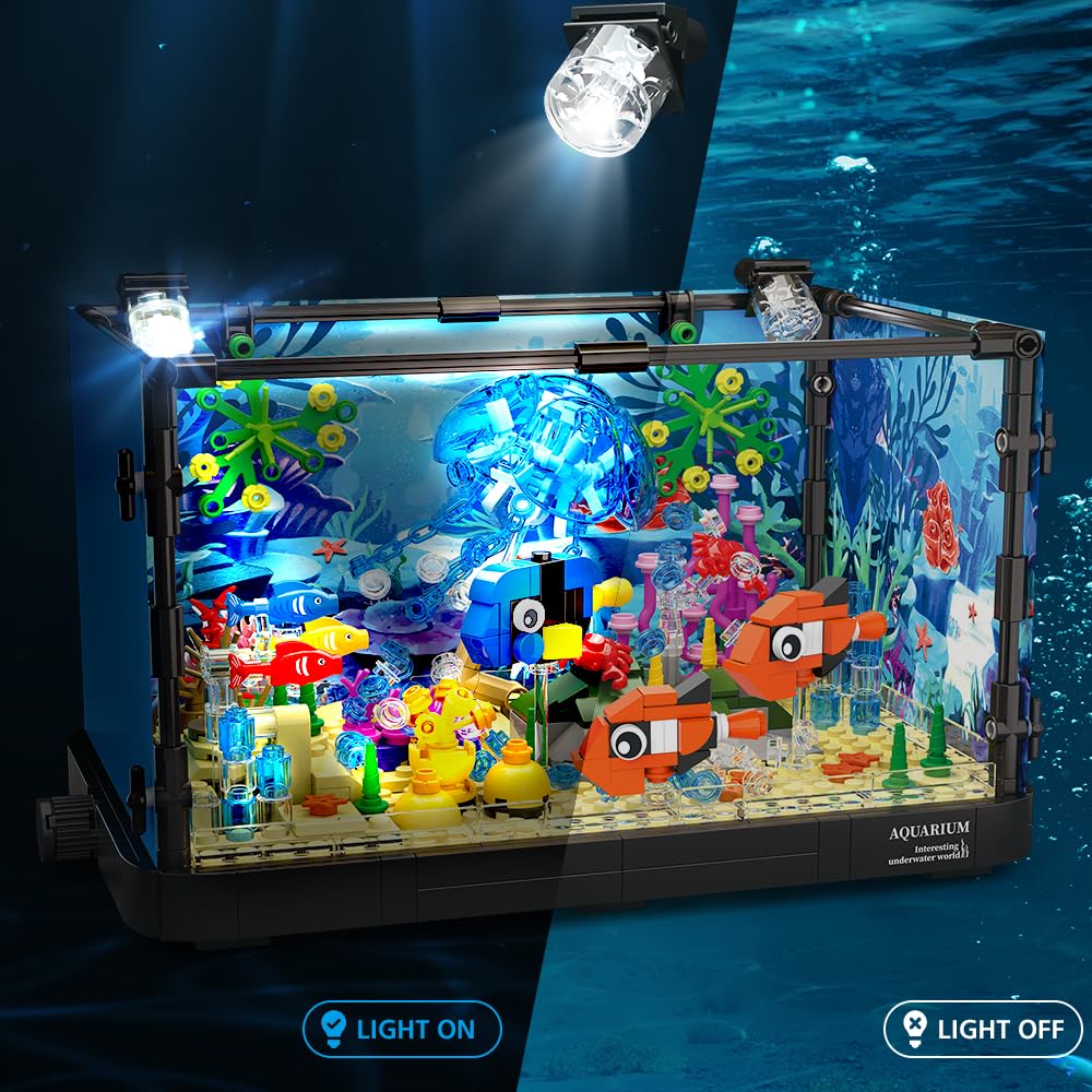 HOGOKIDS movable jellyfish and fish figures promote dynamic ocean scenes for imaginative play.