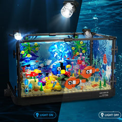 HOGOKIDS movable jellyfish and fish figures promote dynamic ocean scenes for imaginative play.