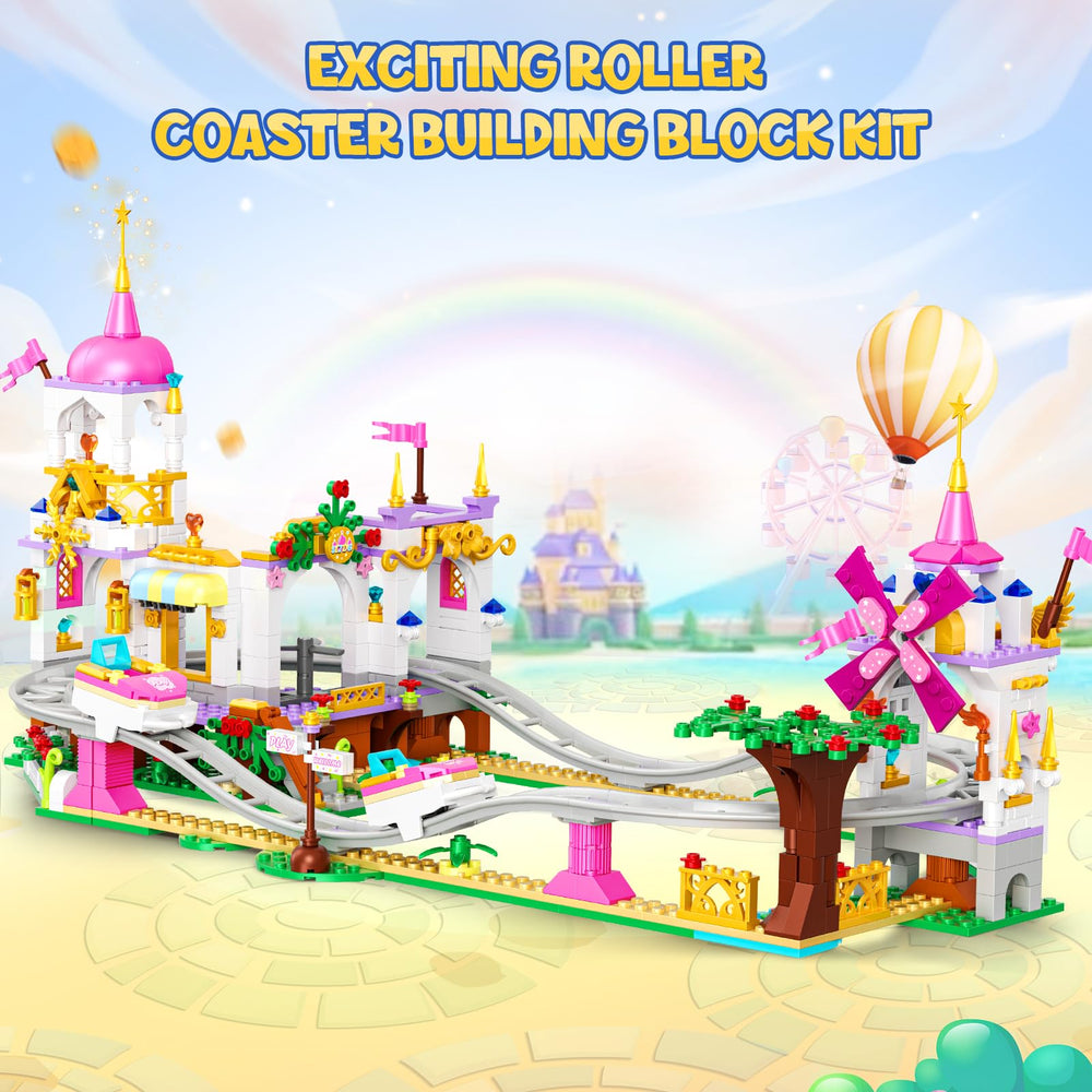 HOGOKIDS assembly guide shows colorful tracks for easy DIY building.