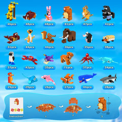HOGOKIDS shark figure-building block introduces ocean-themed challenges and play.