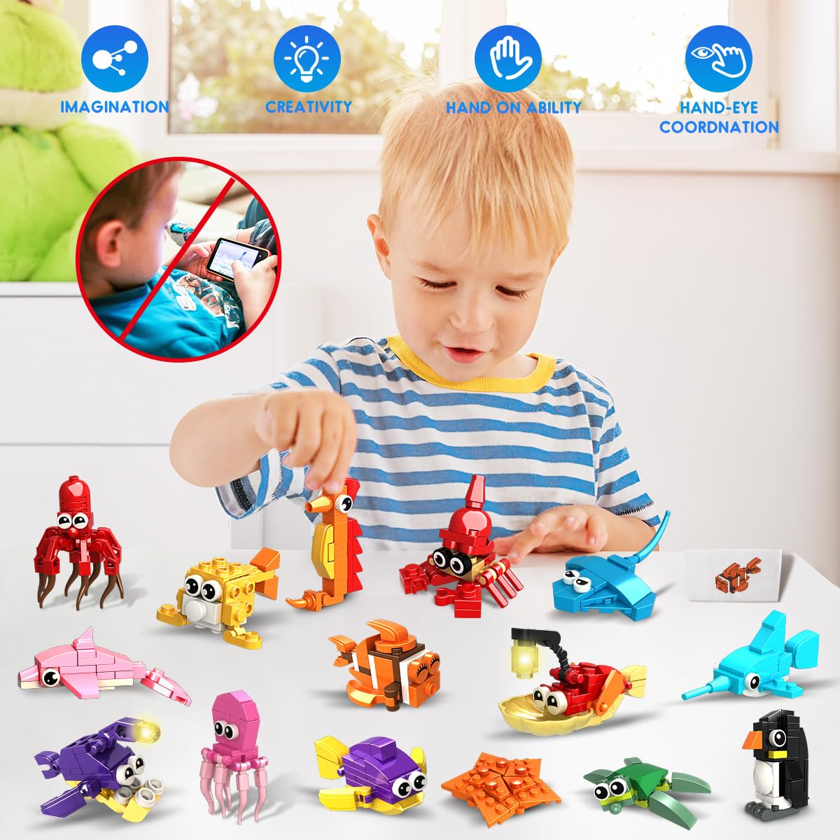 HOGOKIDS starfish blocks assortment, perfect for goodie bags and classroom activities