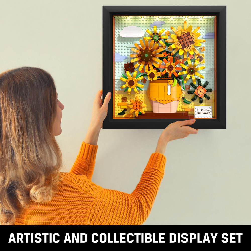 HOGOKIDS Sunflower frame near a desk boosts creative ambiance
