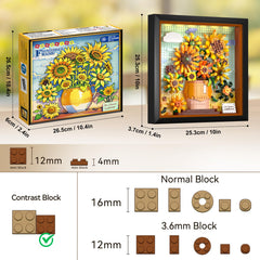 HOGOKIDS Sunflower art kit powers via battery or USB