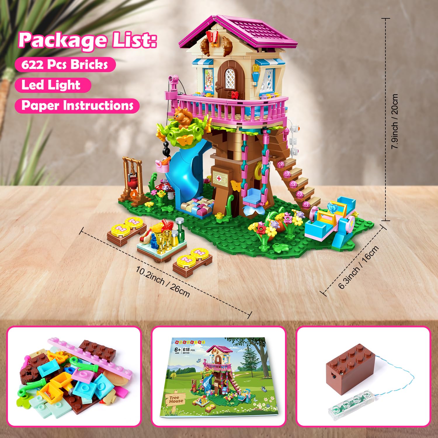 HOGOKIDS tree house living room area for family storytelling.