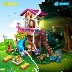 HOGOKIDS tree house features a squirrel for nature themed adventures.