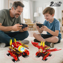 HOGOKIDS unboxing reveal of a 354-piece robot building kit.