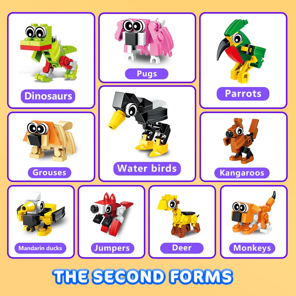 HOGOKIDS Valentines animals building pack 08 — 20 packs ready for goody bags and prizes