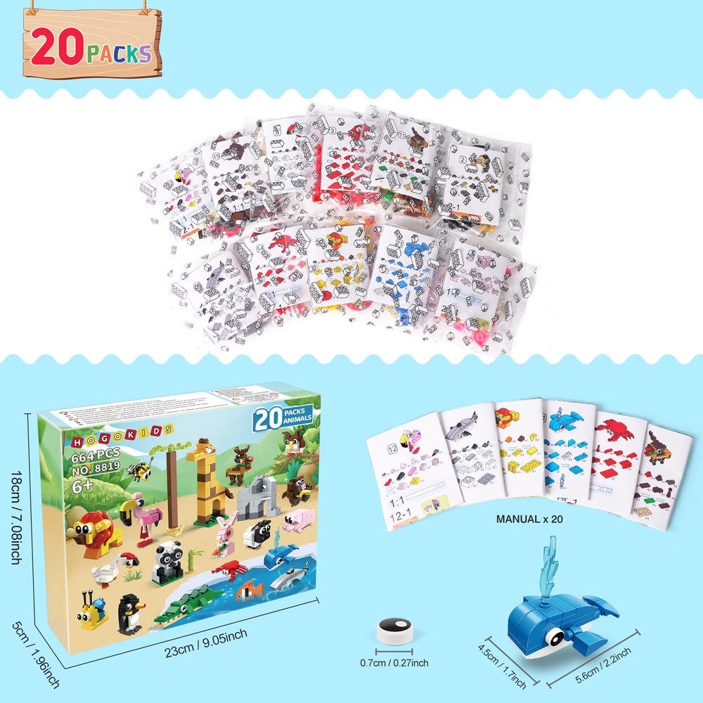 HOGOKIDS whale block provides a larger focal piece for exploring builds