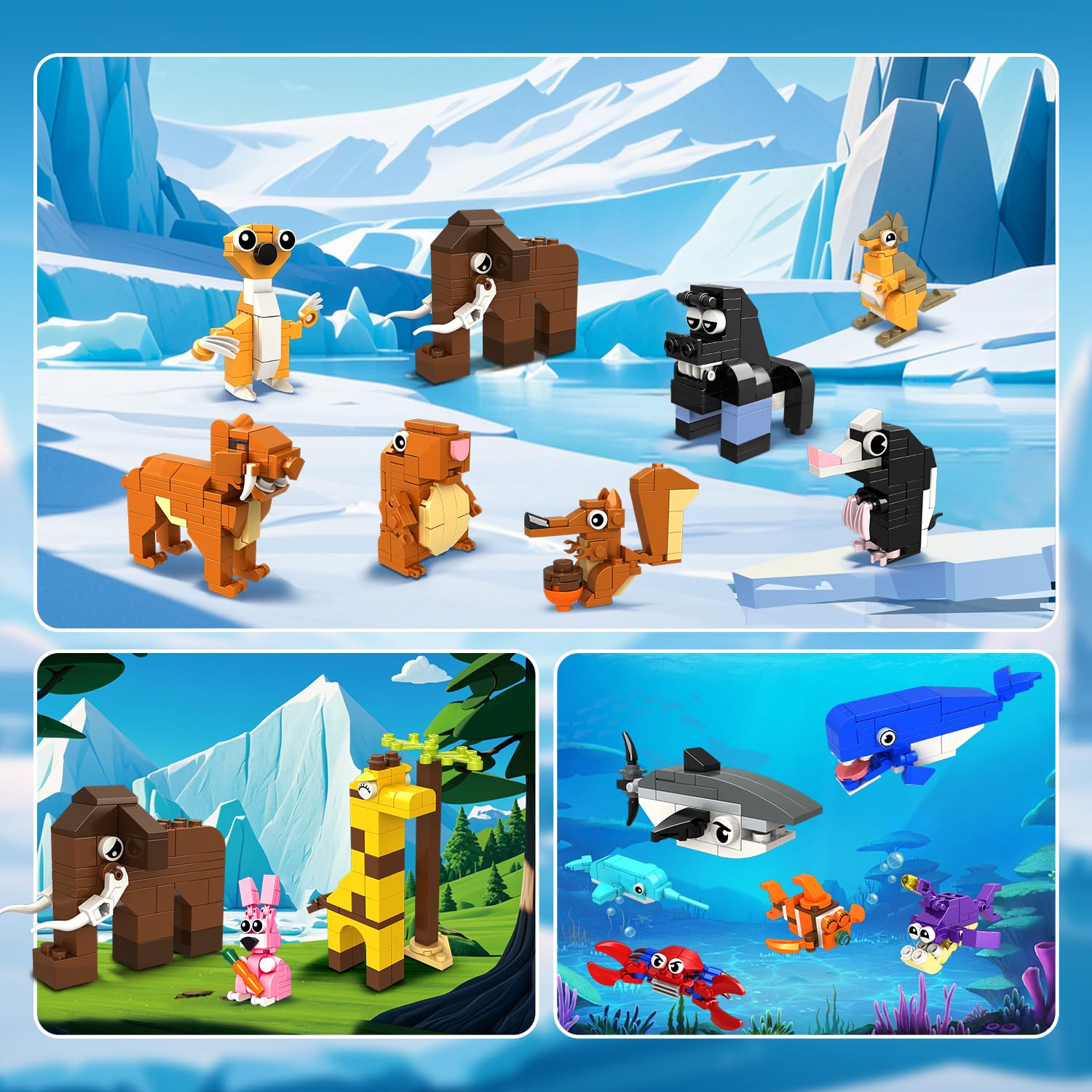 HOGOKIDS whale figure-building block expands imaginative ocean adventures for kids.