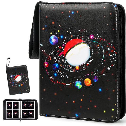HOHOM 400-pocket binder cover in premium PU leather for durable card storage
