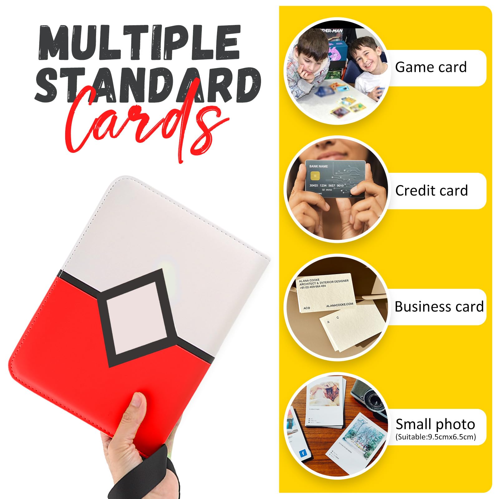 HOHOM binder transparent sleeves protect cards from scratches while handling.