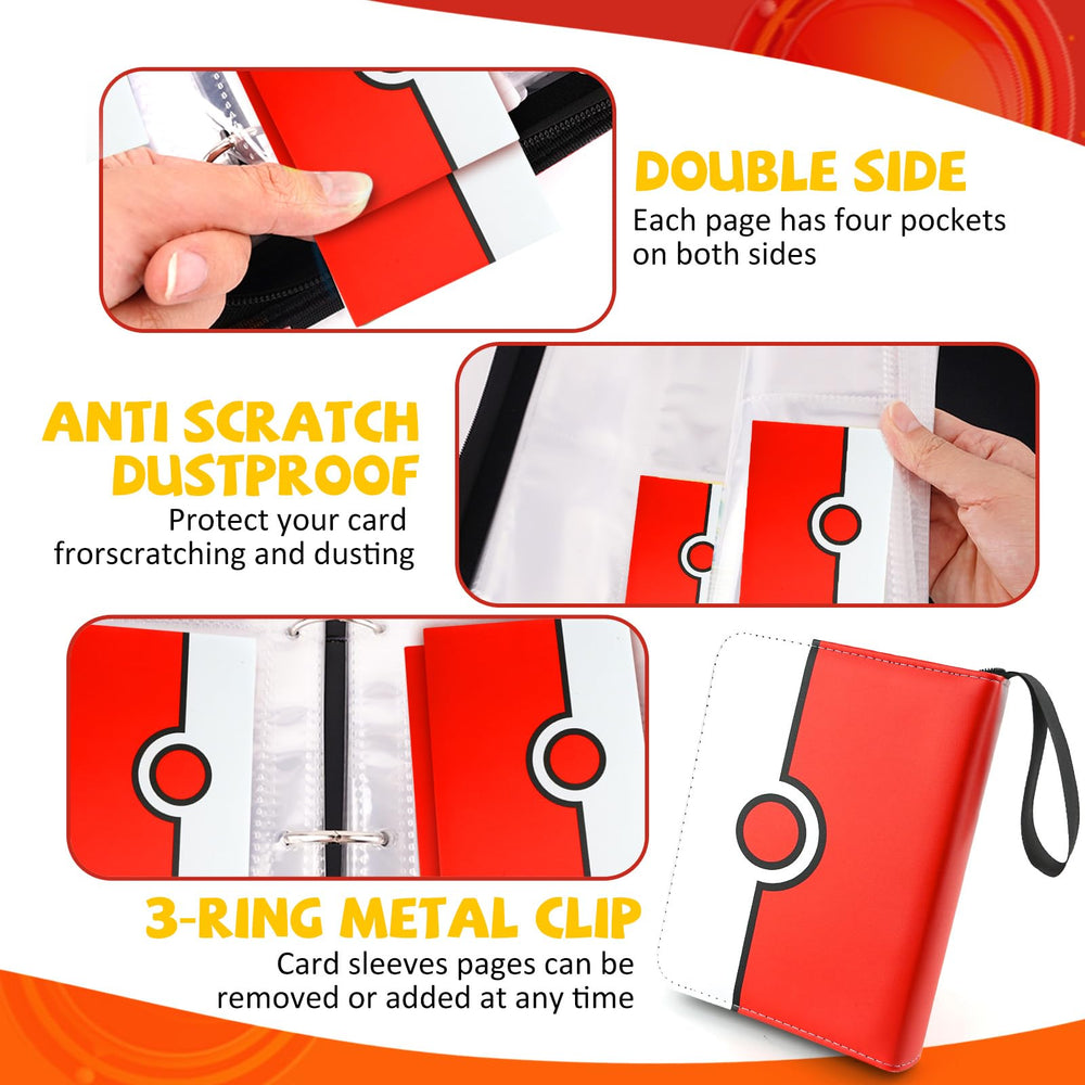HOHOM transparent pockets offer clear visibility for quick card checks.