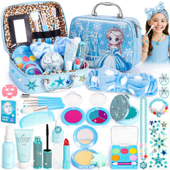 Hohosunlar Frozen makeup kit opened with accessories for imaginative pretend play.