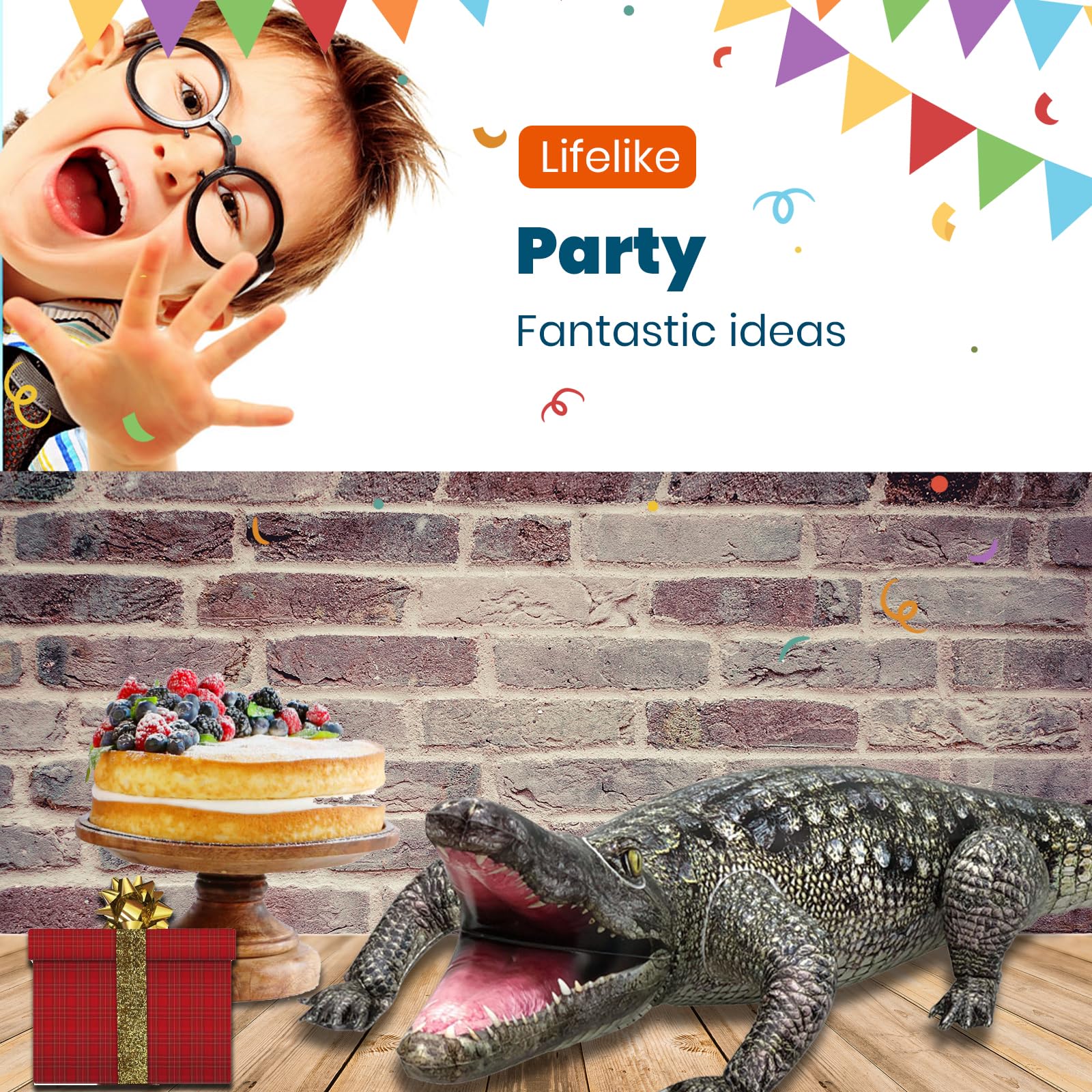 HOHQB alligator prop for outdoor photo booth occasions.