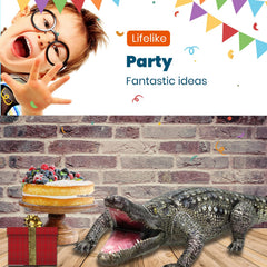 HOHQB alligator prop for outdoor photo booth occasions.